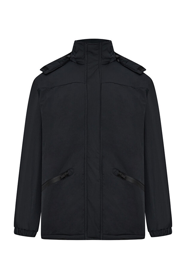 KAPÜŞONLU KALIN MONT - 4