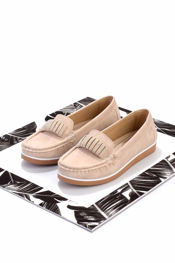 Bej Kadın Loafer Ayakkabı K01348065409 - 1