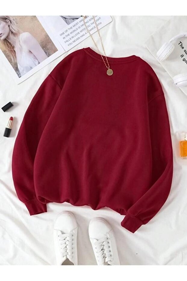 bordo unisex sweatshirt oversize - 3