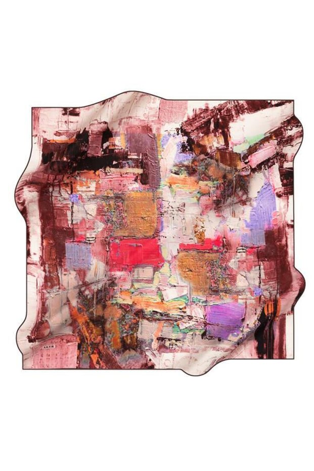 Silk Crepe Satin Scarf 24-25 Autumn Winter 8939701