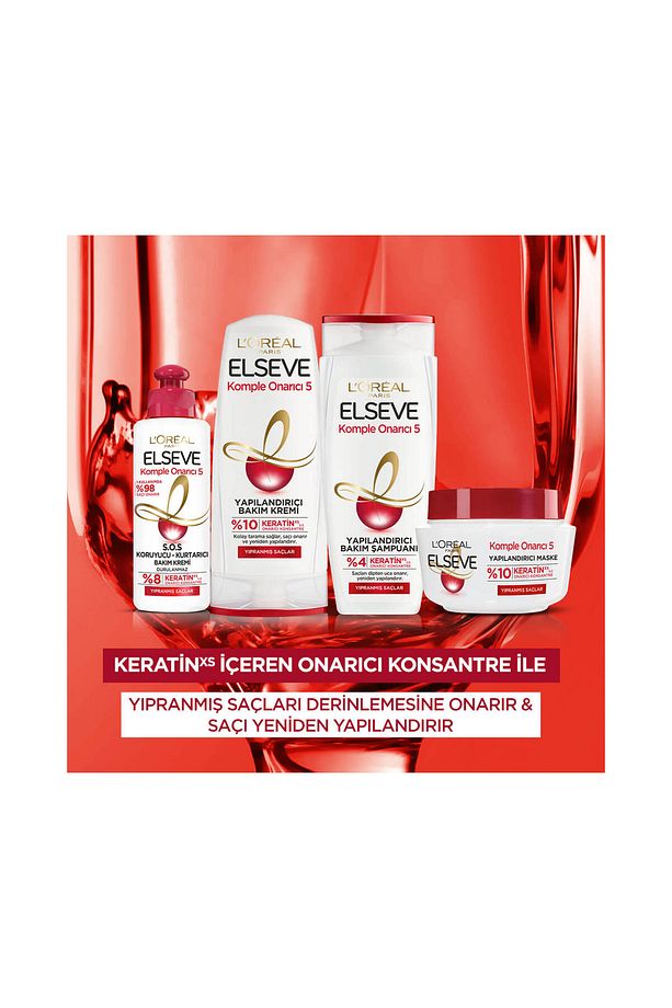 L'Oréal Paris Elseve Komple Onarıcı 5 Yapılandırıcı Bakım Şampuanı 360 Ml - 5