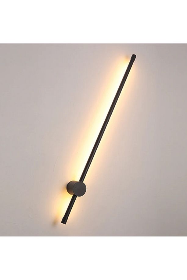 Modern Tasarım Çubuk Duvar Aplik Elektrikle Çalışır Metal 1. Sınıf İthal Ürün Siyah Gövde Gün Işığı - 3
