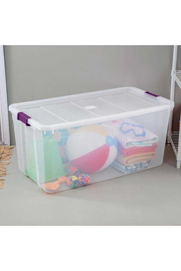 Stackable Rectangular Space Saving Storage Box 189 Liter - 3