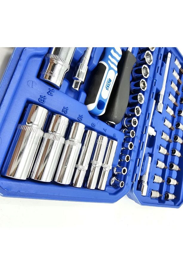 1/4" 53 Parça Lokma Takımı (7 Adet Uzun Lokma ve 72 Diş Cırcır Kolu) - 5