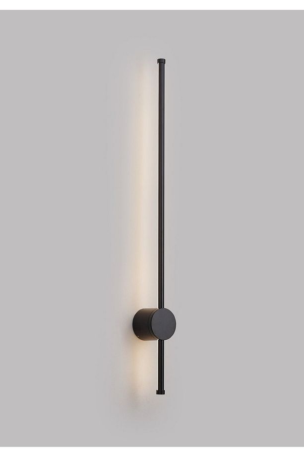 Modern Tasarım Çubuk Duvar Aplik Elektrikle Çalışır Metal 1. Sınıf İthal Ürün Siyah Gövde Gün Işığı - 1