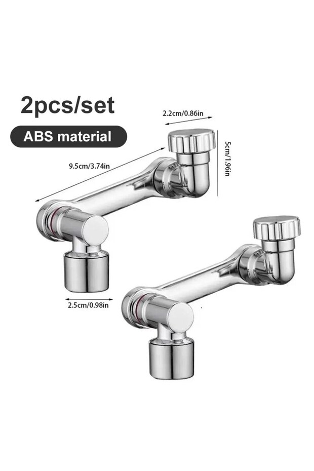 2PCS 2pcs Faucet Extender, ABS Robotic Arm,Single Mode,1080° Rotating Universal Faucet Extension, Sw - 1