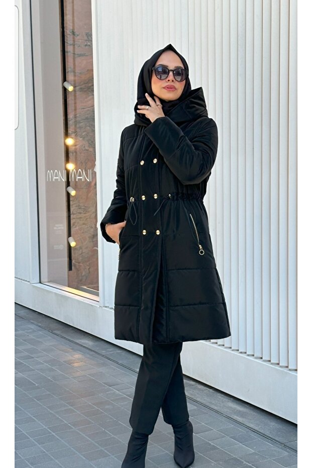 kadın tesettür mont - 1