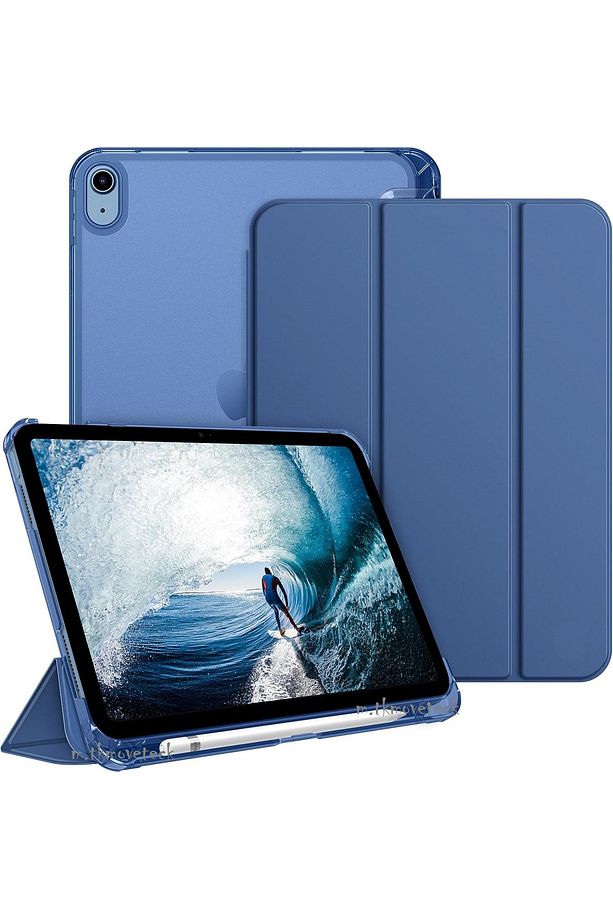 Apple iPad Air 11 Air 4 5 6 10.9 2020 2022 2024 Kılıf Katlanır Kalem Bölmeli Akıllı Uyku Modlu Kapak - 1