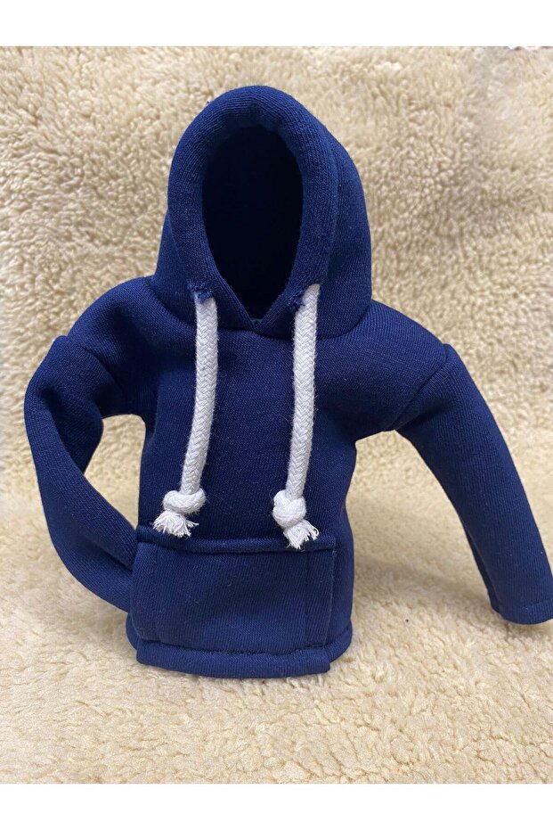 Gear Shift Knob-Car Gear Shift Clothing Hoodie (Navy Blue)