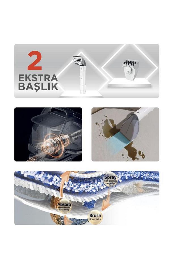 JJB-747-II Koltuk ve Halı Yıkama Makinesi Leke Çıkartma Makinesi - 3