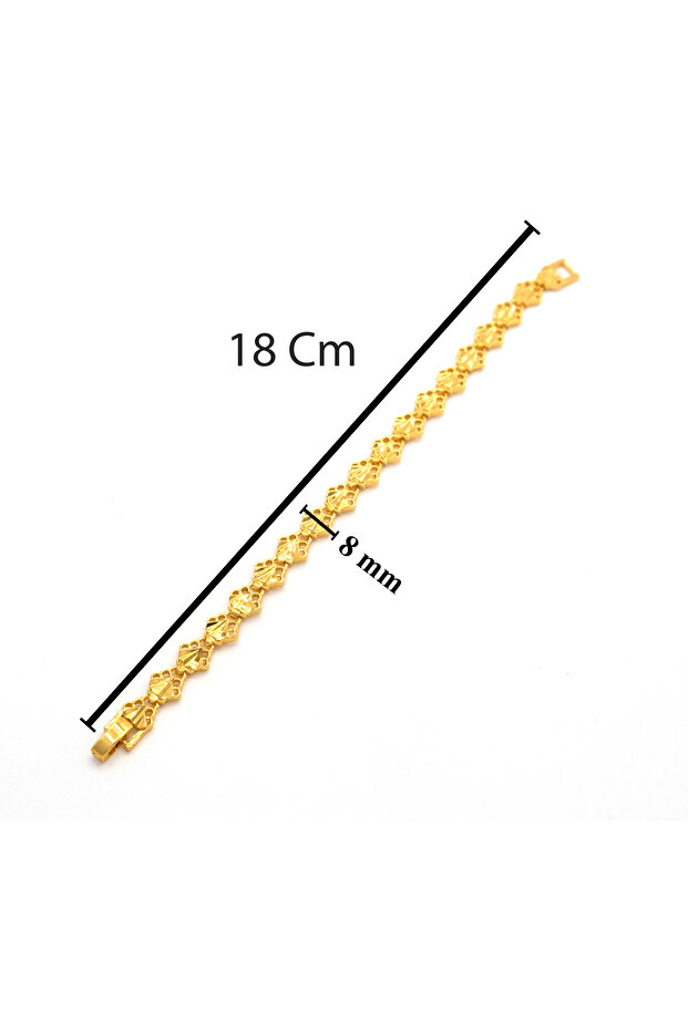 Çelik Bileklik Altın kaplama Kadın Hint Model BLK-1059 - 2