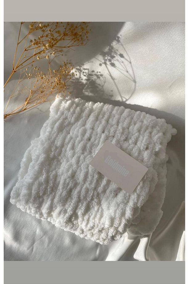 El Yapımı Örgü Yumoş Puffy Atkı - 1