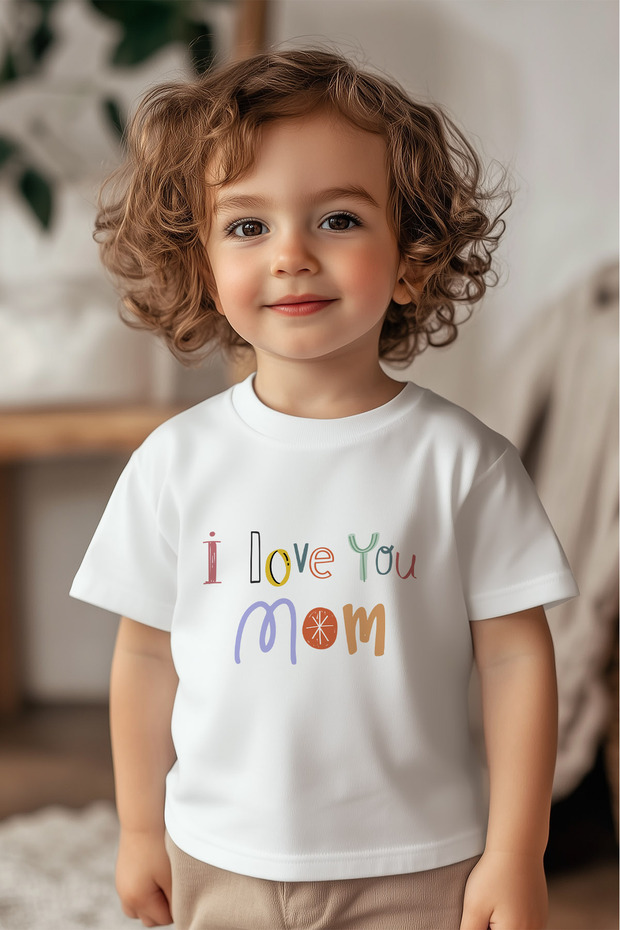 I Love You Mom Kids T-Shirt