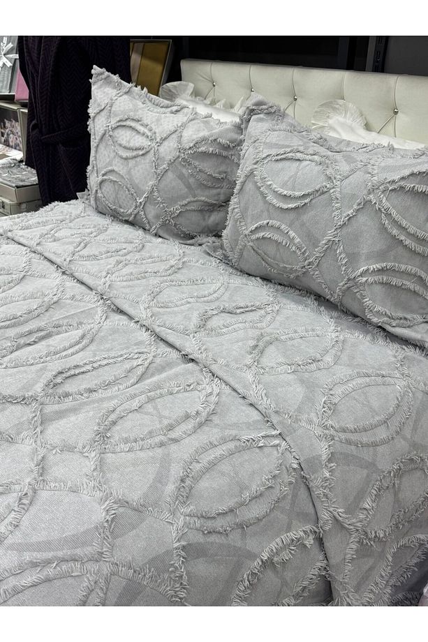 ÇAPA HOME 3 PARÇA KABARTMALI ÇİFT KİŞİLİK YATAK ÖRTÜSÜ - 4