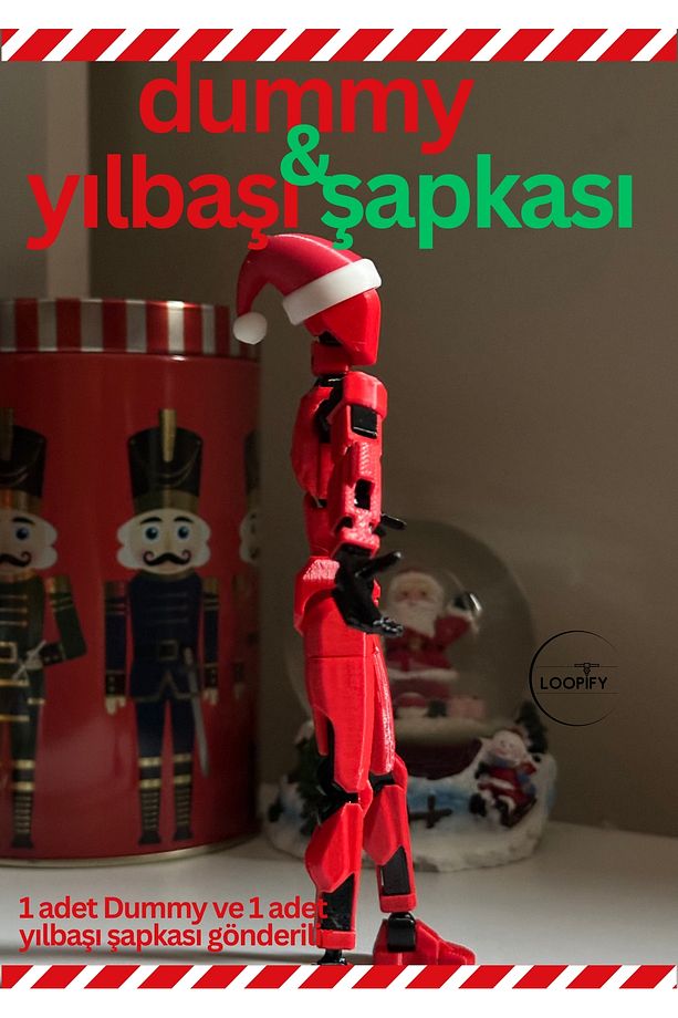 Lucky 13 Oynar Eklemli Robot Figür Oyuncak 14 Cm  Dummy Yılbaşı Seti-2 - 2