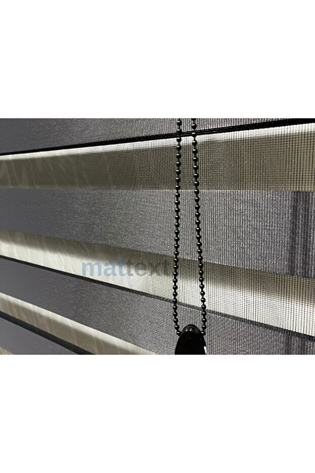 Antrasit Zebra Perde - 1