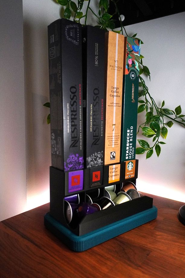 Nespresso Kapsül Kahve Standı 4'lü (MAVİ TABLA DAHİL) - 5