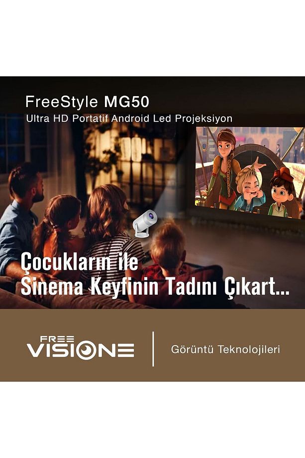 E Mg50 4k | Netflix ,youtube Ve Playstore Destekli Taşınabilir Android Projeksiyon - 3