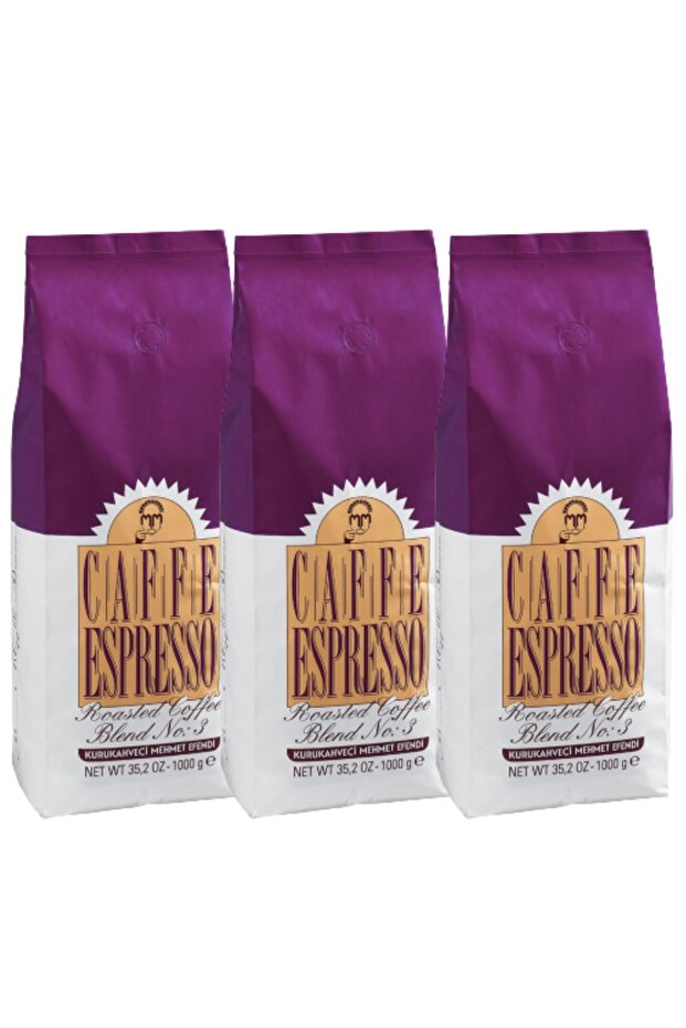 Kurukahveci Caffe Espresso Blend No:3 1 Kg 3 Packs