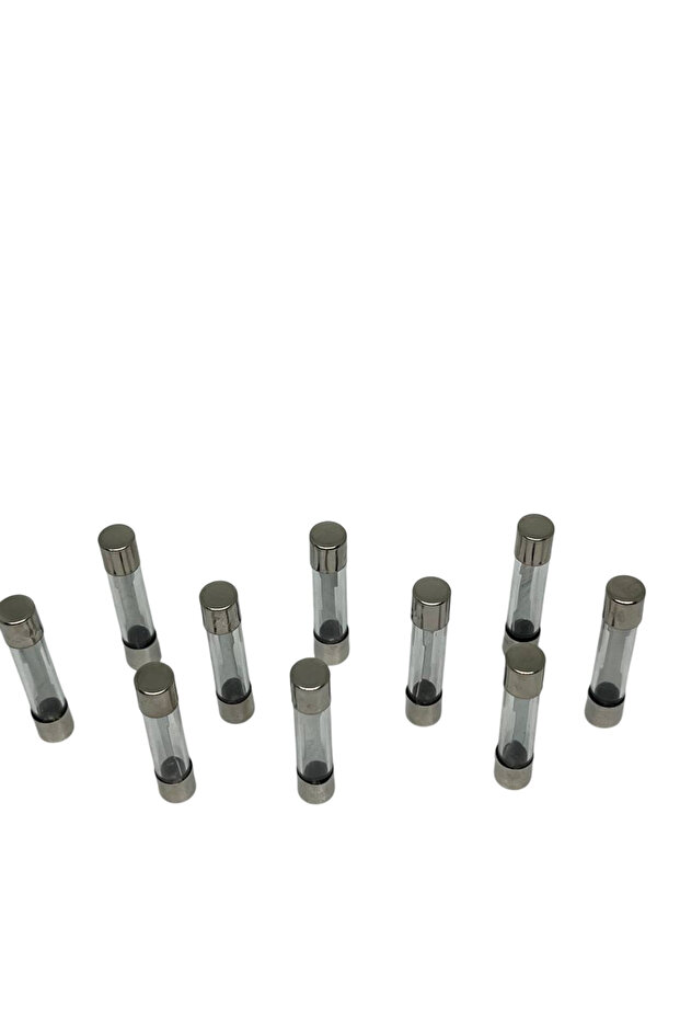 10 Adet 10 Amper 30mm Büyük Boy Cam Sigorta 10A - 3