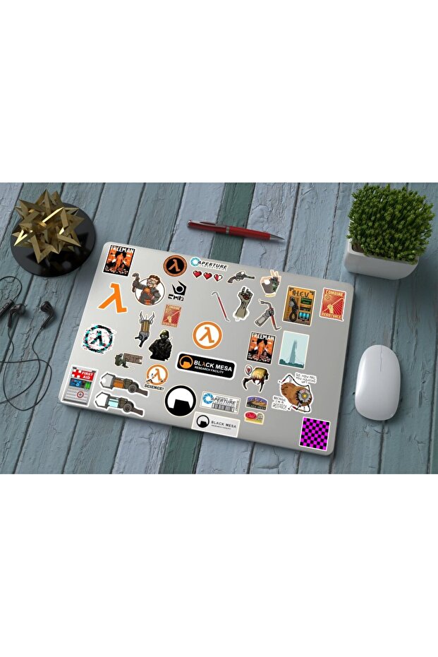 Half Life Gamer Gaming Sticker Pack /Bullet Journal Notebook Sticker Agenda Laptop Sticker