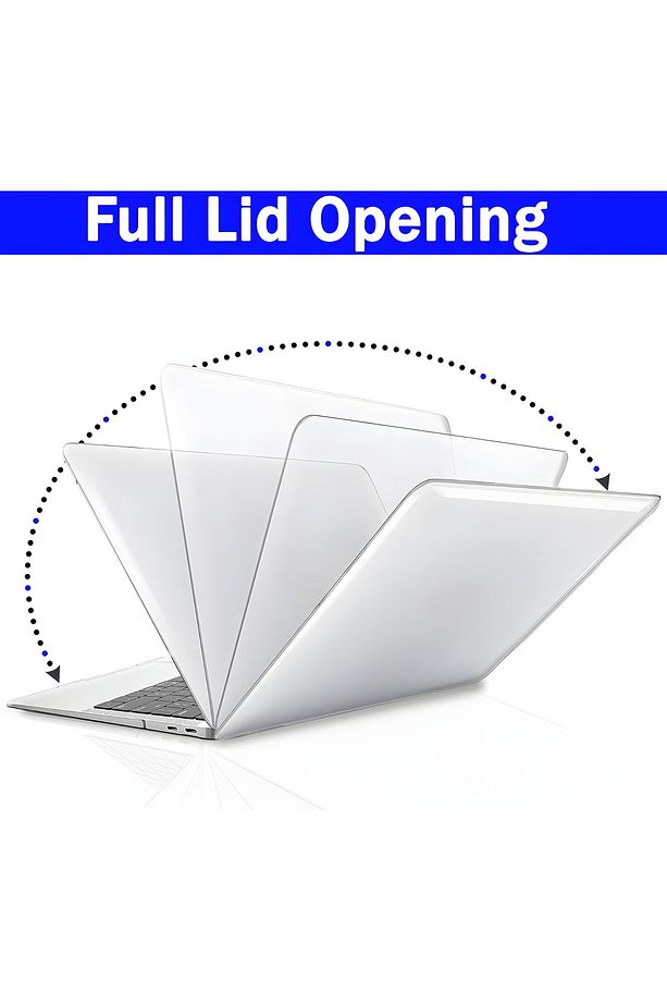 Macbook Pro 14 M1 M2 M3 M4 A2442 A2779 A2992 A2918 A3112 Kılıf Şeffaf Kristal 360 Kapak - 4