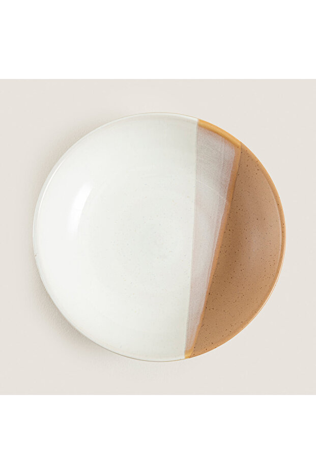 Naturally Çukur Tabak 21 Cm Bej - 4