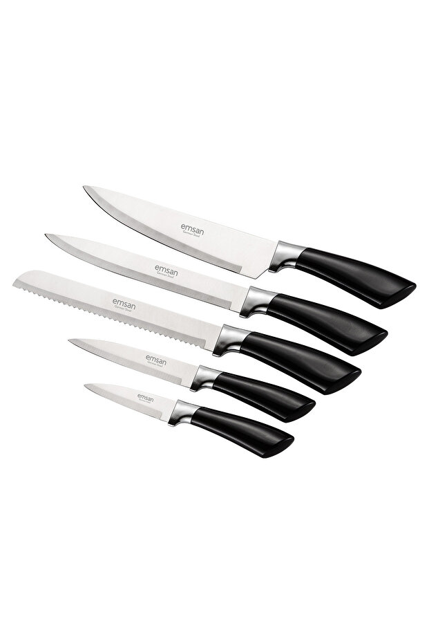 Venice 6 Parça Bıçak Seti Siyah - 2