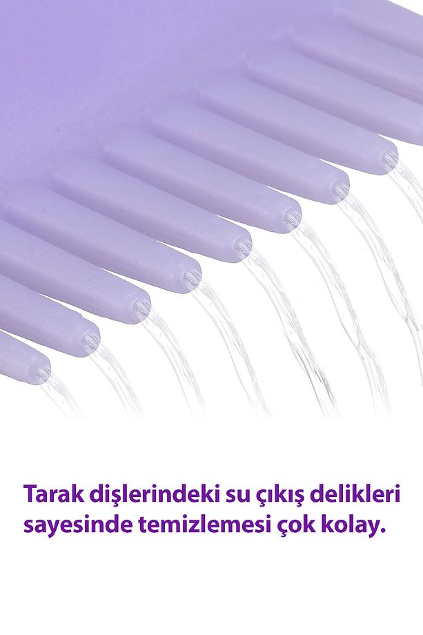 Saç Boyama Tarağı 1 Adet Taraklı Saç Uygulama Şişesi Doldurulabilir Bakım Yağı Sürme Aparatı Fırça - 3
