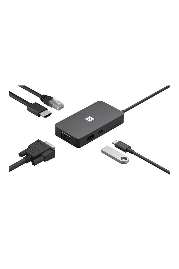 Surface Usb-c Travel Hub (ÇOĞALTICI), (PORT:ETHERNET, HDIM, VGA, USB-A, USB-C) - 161-00010 - 1