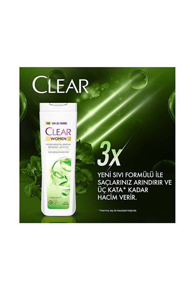 Women Bitkisel Sentez Kepeğe Karşı Etkili Şampuan 350 Ml - 3