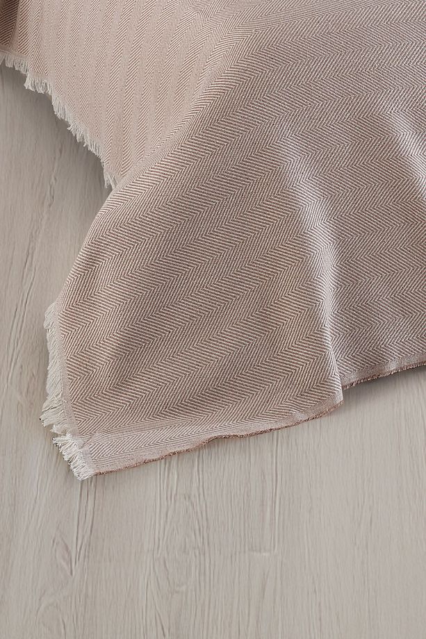 Natural Tek Kişilik Yatak Örtüsü 180x210 Cm Bej - 3