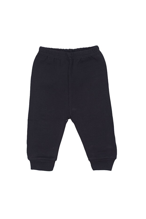 Unisex Navy Blue Cuffed Single Bottom