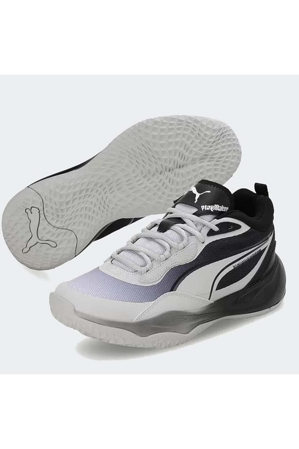 389328-02 Playmaker Fade Basketbol Erkek Spor Ayakkabı Gri - 1