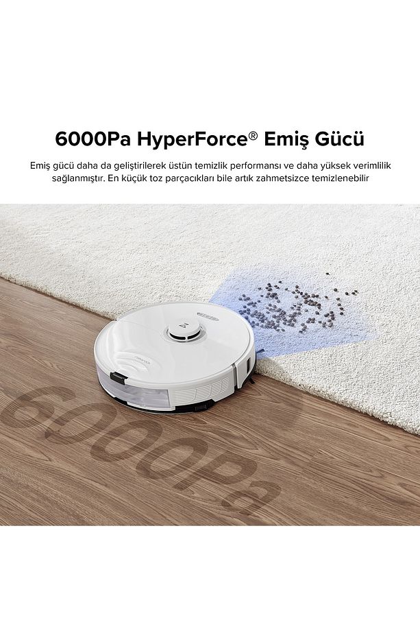 S8 Sonic Mopping Akıllı Robot Süpürge S8 Beyaz - 3