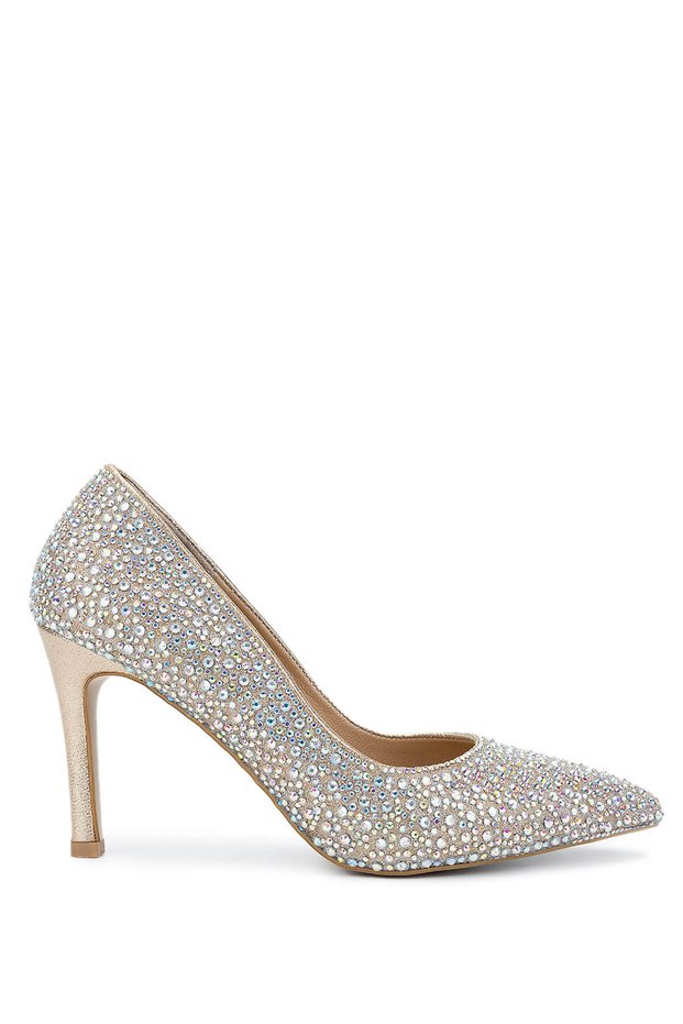 Women's Vegan Yellow Heeled Shoes