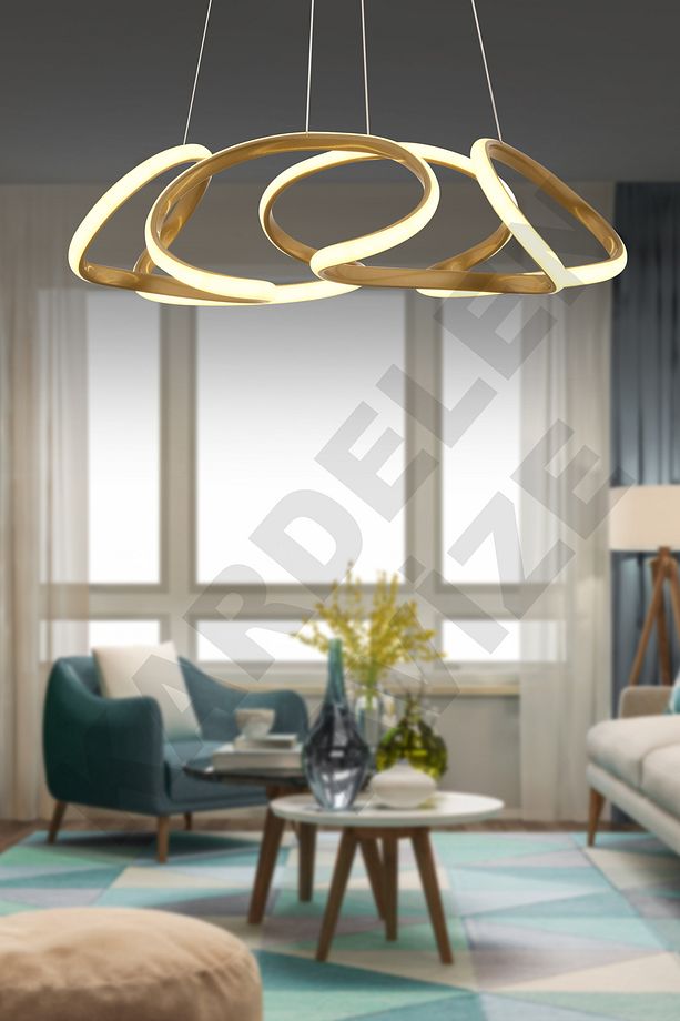 Sonsuz 3 Renkli Eskitme Derin4 Modern Ledli Avize - 3