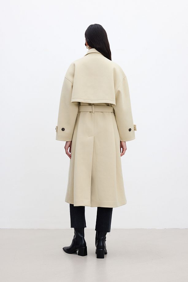 ANDY OVERSIZE KAŞE KABAN BEJ - 8