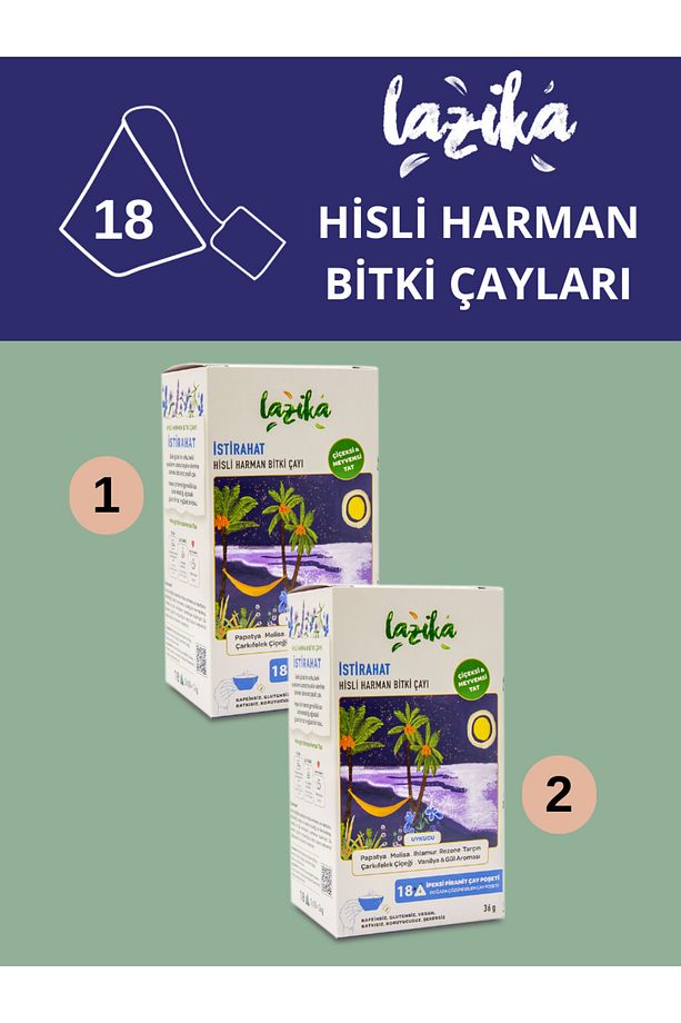 (2'Lİ SET) Pasifloralı Uyku Çayı, Hisli Harman Istirahat - 1