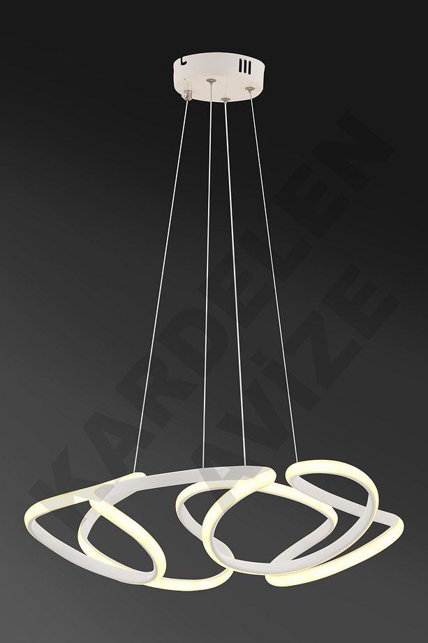 Sonsuz 3 Renkli Beyaz Derin4 Modern Ledli Avize - 4