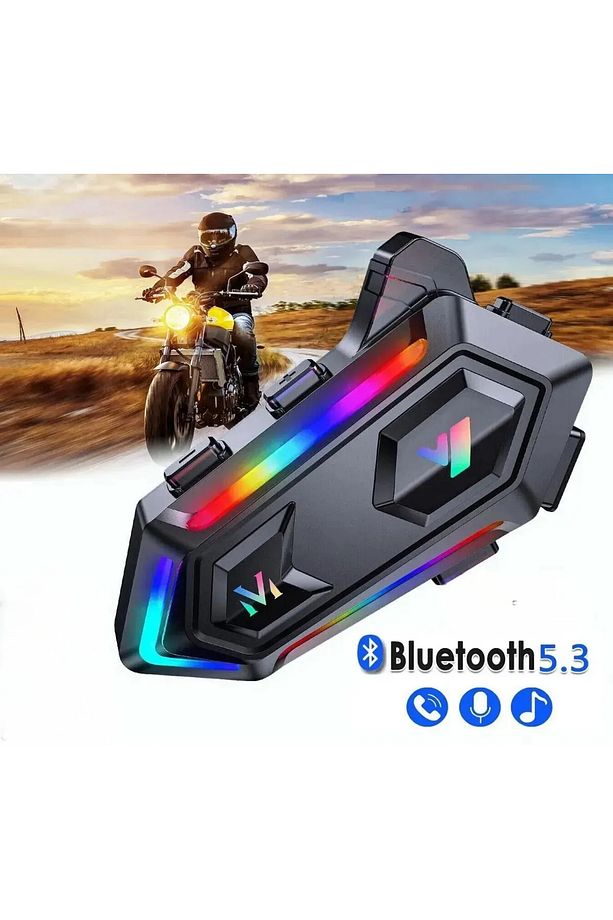 Kask Interkom Bluetooth Kask Mikrofon Kulaklık Stereo Motorsiklet Kulaklık - 1
