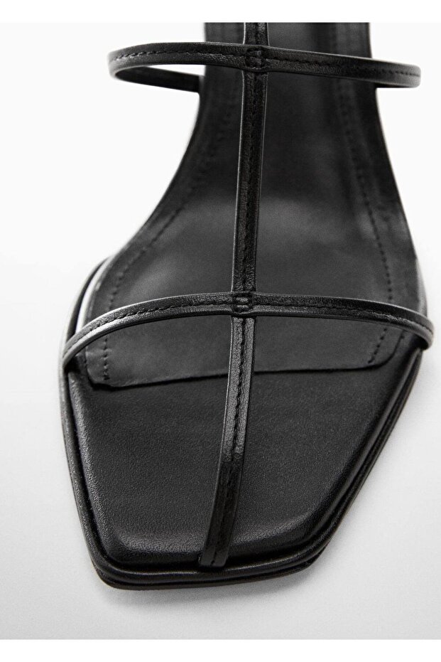 Deri bantlı sandalet - 5