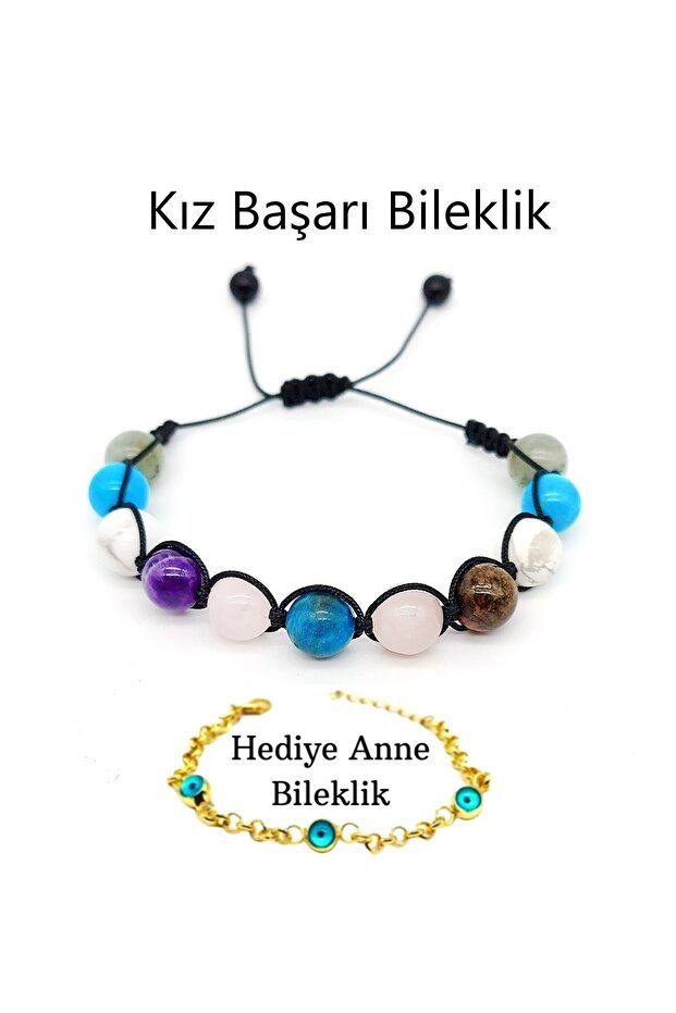 Natural Stone Student Success Bracelet