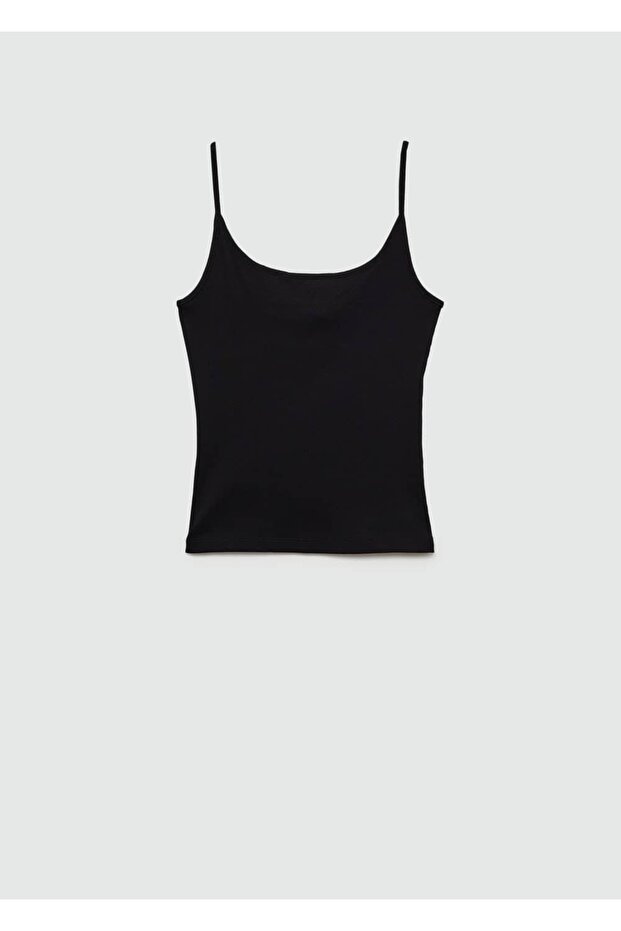 Askılı triko bluz - 3