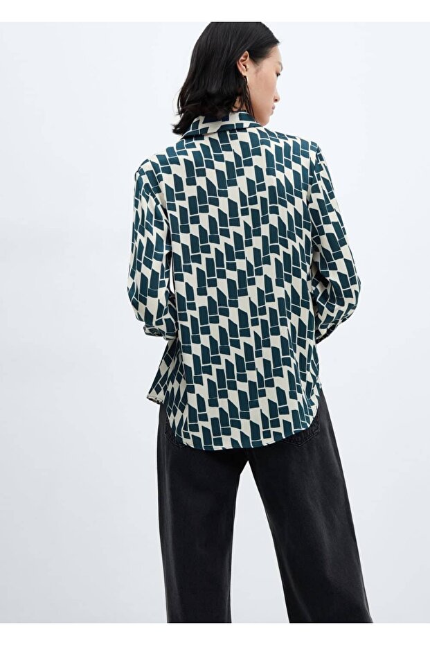 Saten dökümlü gömlek - 4