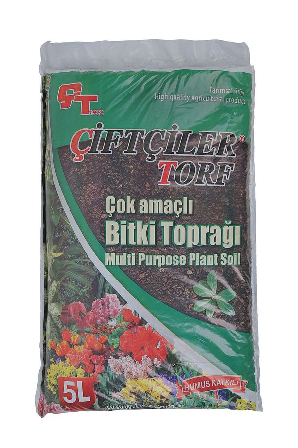 Bitki Toprağı Torf Toprağı Vitaminli Çiçek Toprağı Karışımlı Torf Toprak 5 lt - 1