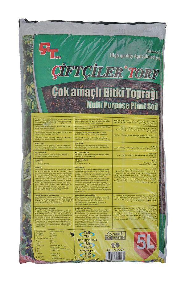 Bitki Toprağı Torf Toprağı Vitaminli Çiçek Toprağı Karışımlı Torf Toprak 5 lt - 2