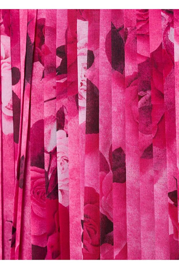 Pilili çiçekli pantolon - 6