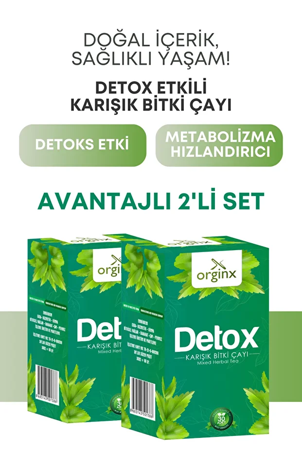Kilo Vermeye Yardımcı Detox Kinoalı Karışık Bitki Çayı Form Çayı - 2'li Set - 1