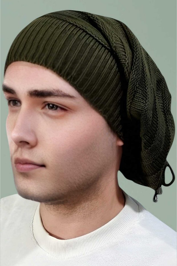 Men's Winter Knitwear Knitted Beanie and Neck Collar